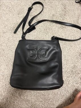 Sam Edelman Black Leather Crossbody Bag